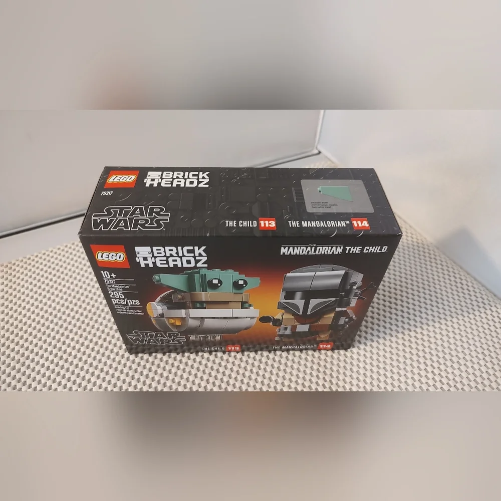Lego 75317 The Mandalorian & The Child Brick Headz Star Wars Disney Building Toy
